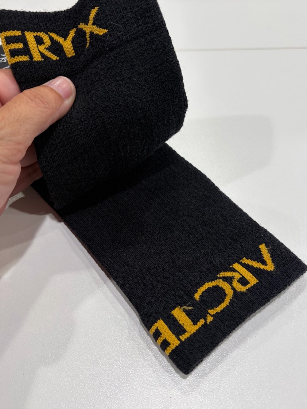 Arc’teryx Men's Large Merino Wool Ski Sock Black NWT Snow Snowboard Cushion - Picture 3 of 11